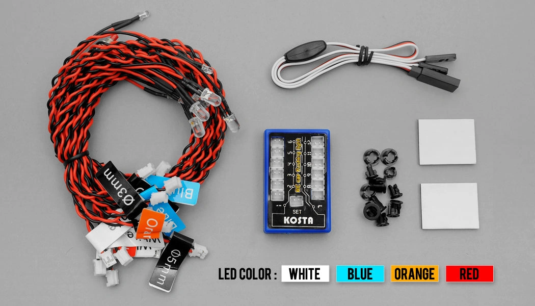 Dynamic LED Headlights Kit for 1/10 & 1/18 Scale Models
