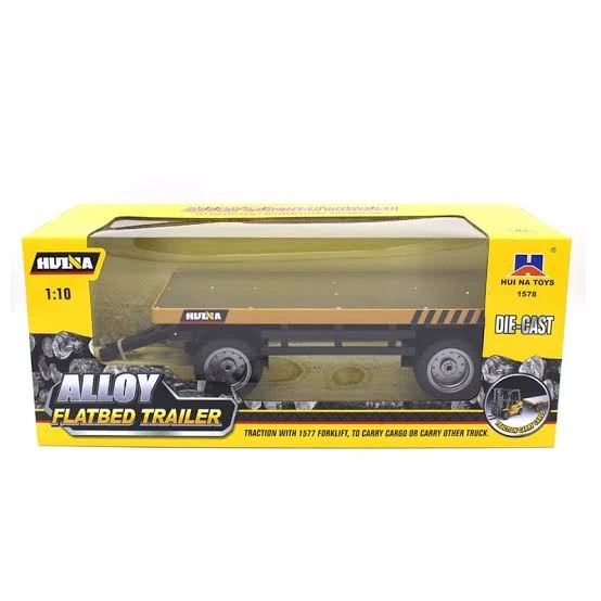 Heavy-Duty 1/10 Flatbed Trailer - Perfect for Hauling & Transport!